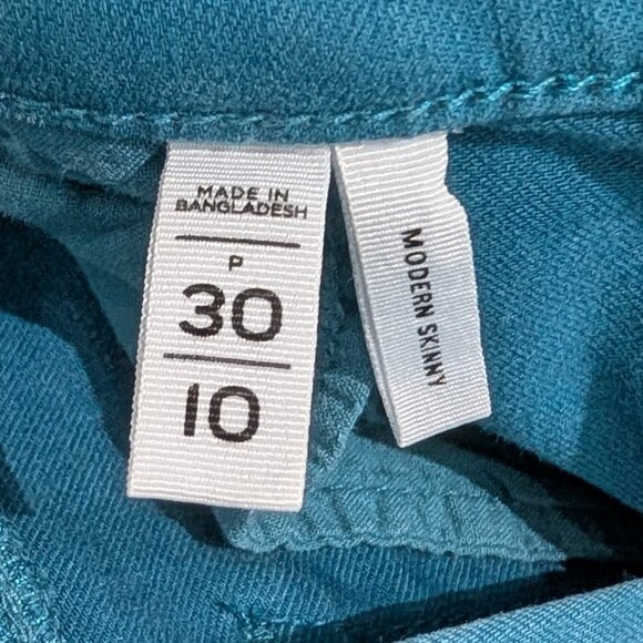 Ann Taylor Loft, Modern Skinny Jeans in Jewel Blue, size 30/10 P - Picture 7 of 12